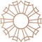 Ekena Millwork Augustus Wood Fretwork Pierced Ceiling Medallion, Cherry, 32"OD x 11 1/4"ID x 3/8"T CMWP32X32X0375AUCH - alternate 5